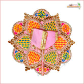 Blended Thread Moti Work Baby Pink Laddu Gopal Poshak